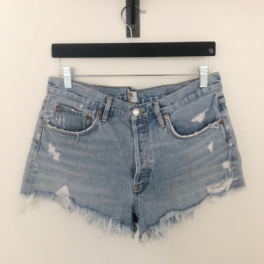 Agolde Parker denim shorts